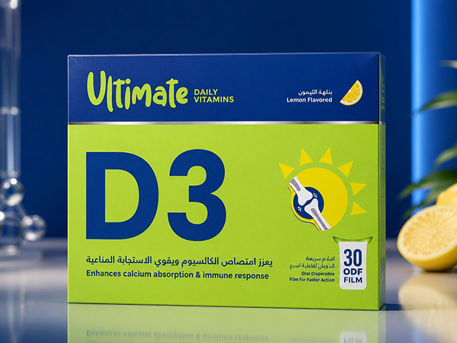 Ultimate Daily Vitamins D3 oral dispersible film, lemon flavored